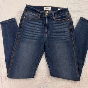 Frame Denim Women's Dark Blue Straight Leg Jeans